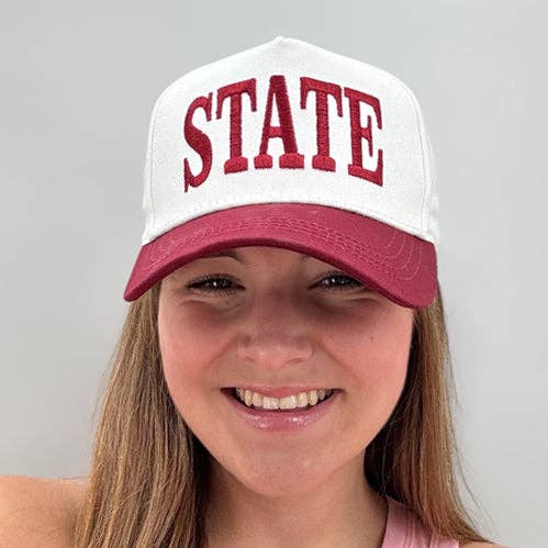 LM State Hat- Maroon