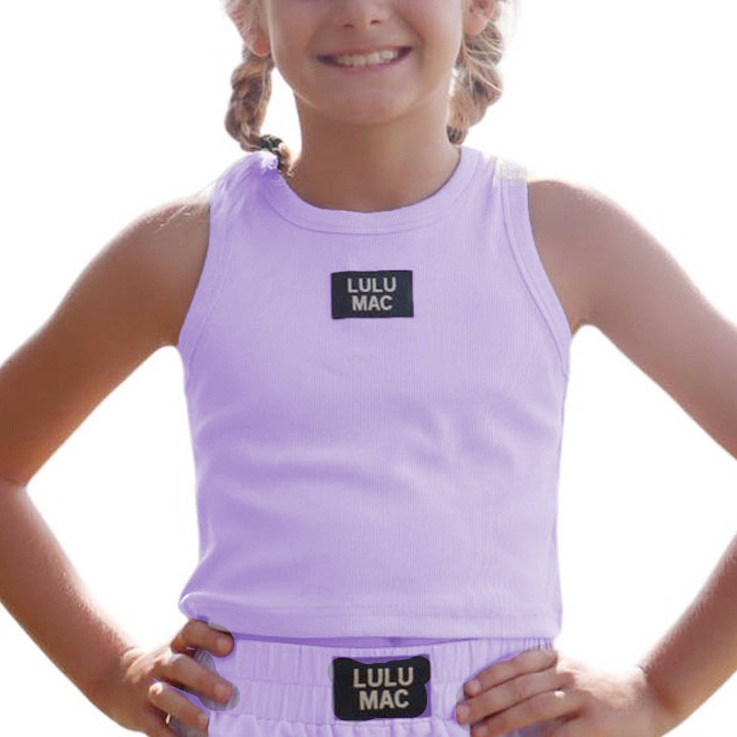 Lulu Mac- LAVENDER KIDS SOLID TANK