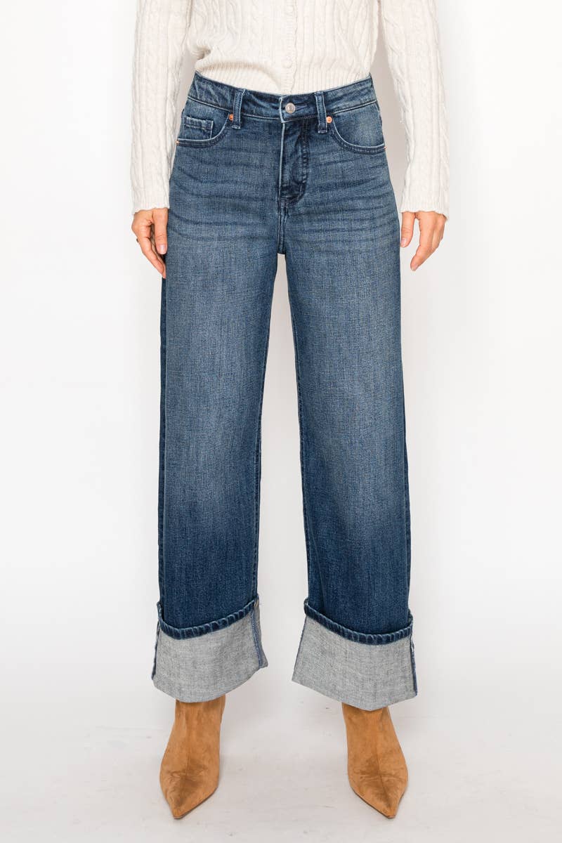 INSEAM TRANFORM TUMMY CONTROL HIGH RISE A-WIDE JEANS
