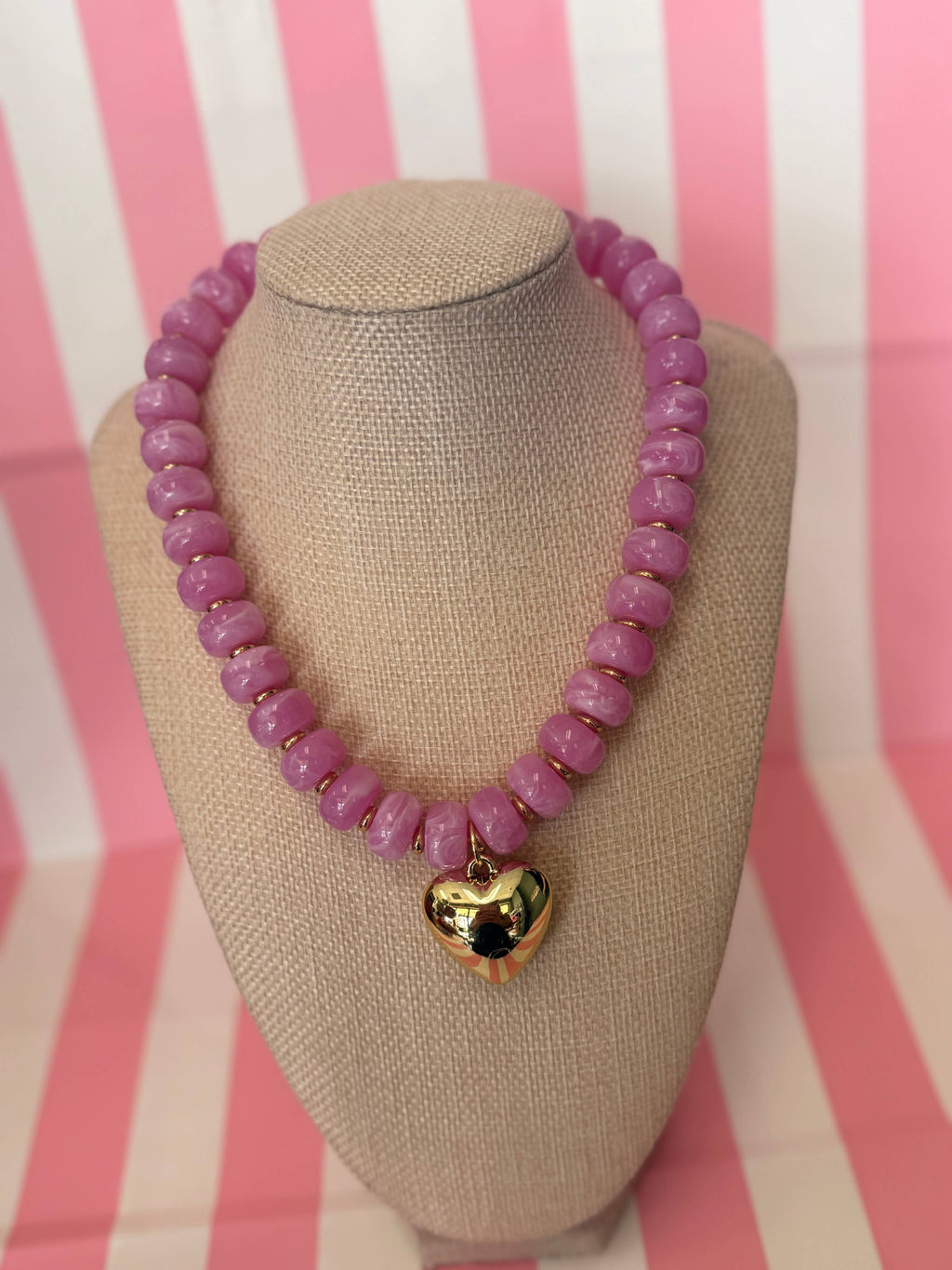 Bubble Big Heart Necklace