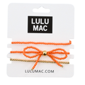 Lulu Mac Bow Bracelet Set- Orange