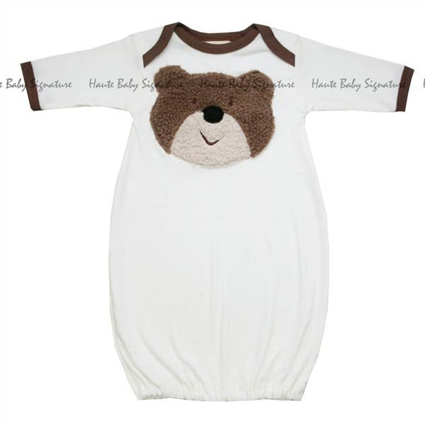 Haute Baby Bear Wear Boy Gown for Newborn