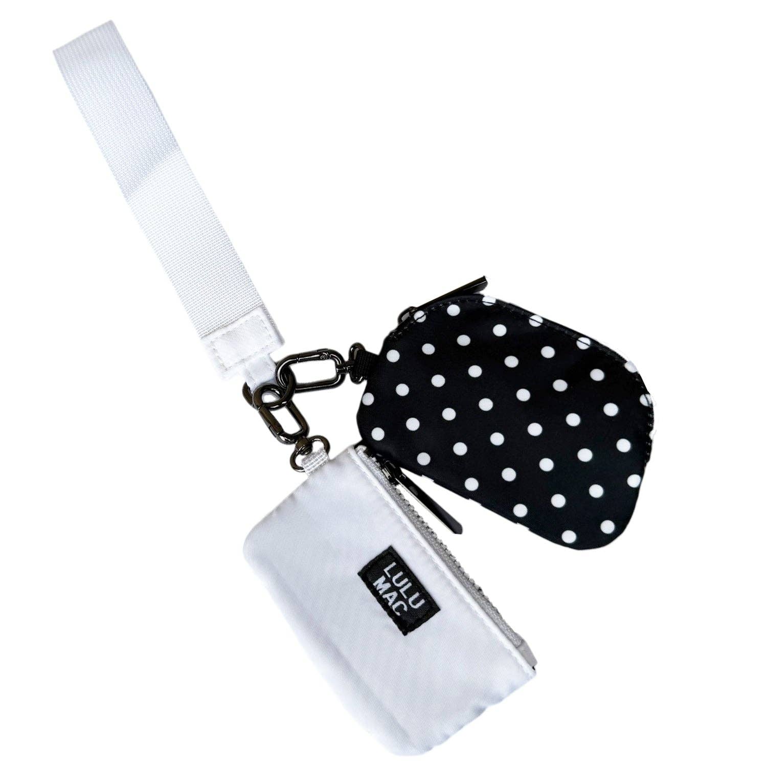 LM Black/White Dots Wristlet