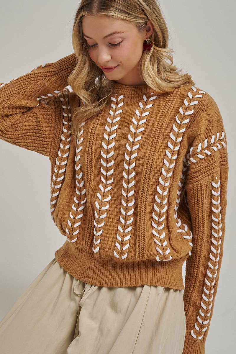 Cozy Western Inspired Sweater Top