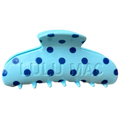 LM Hair Clip Blue/Navy Dot