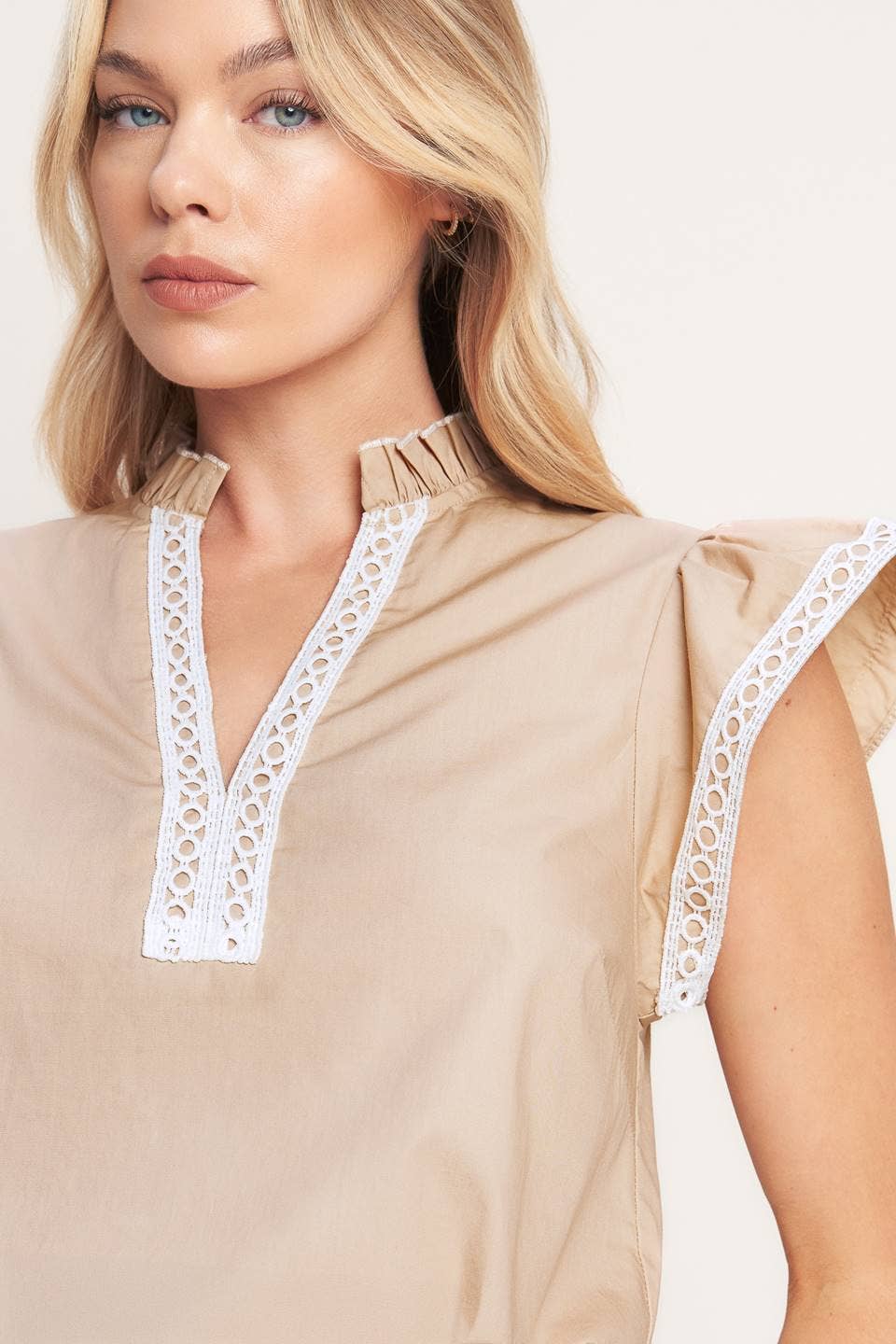 woven top Taupe