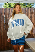 'WWJD Reversible Mock Neck Sweatshirt