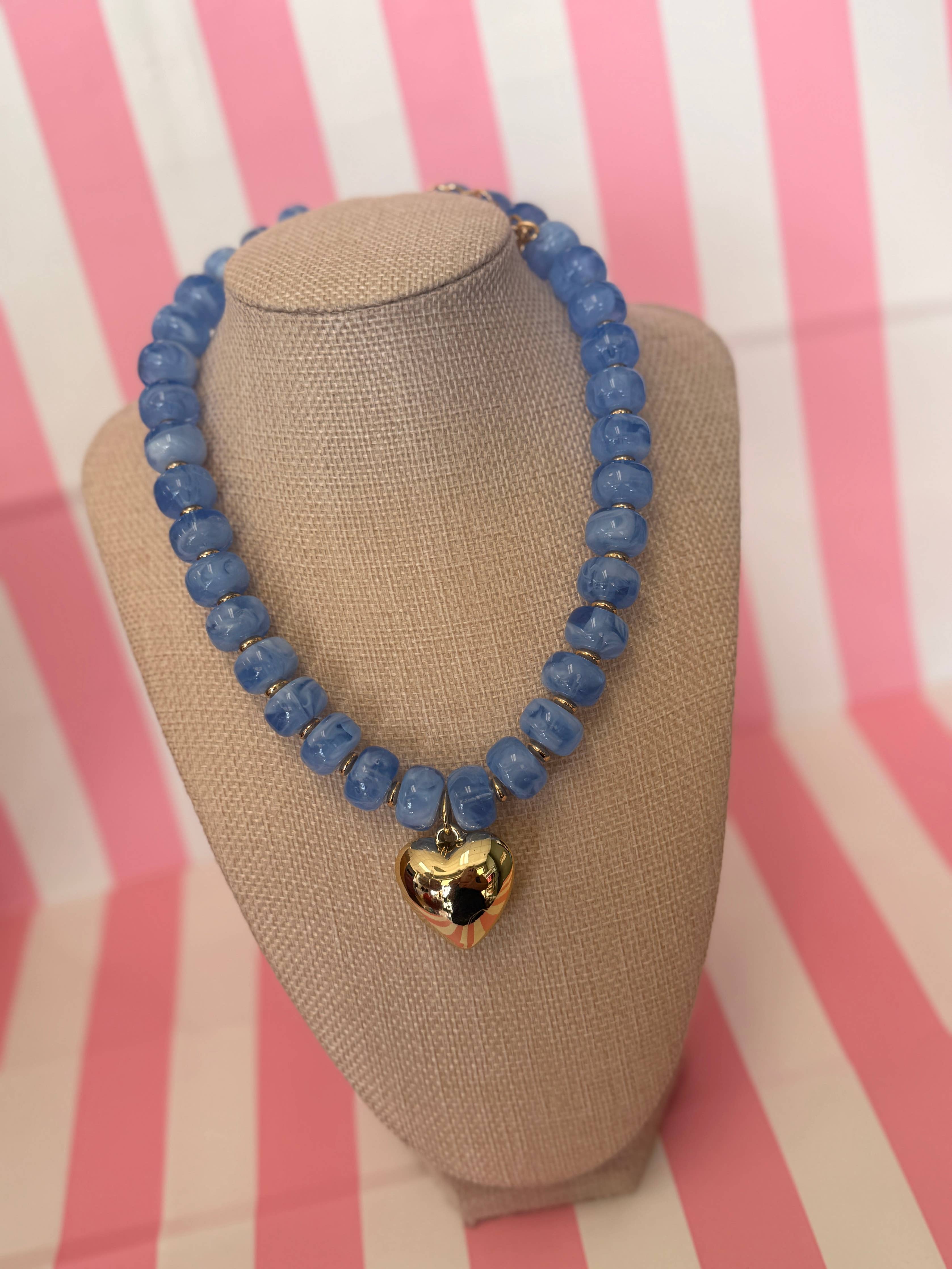 Bubble Big Heart Necklace
