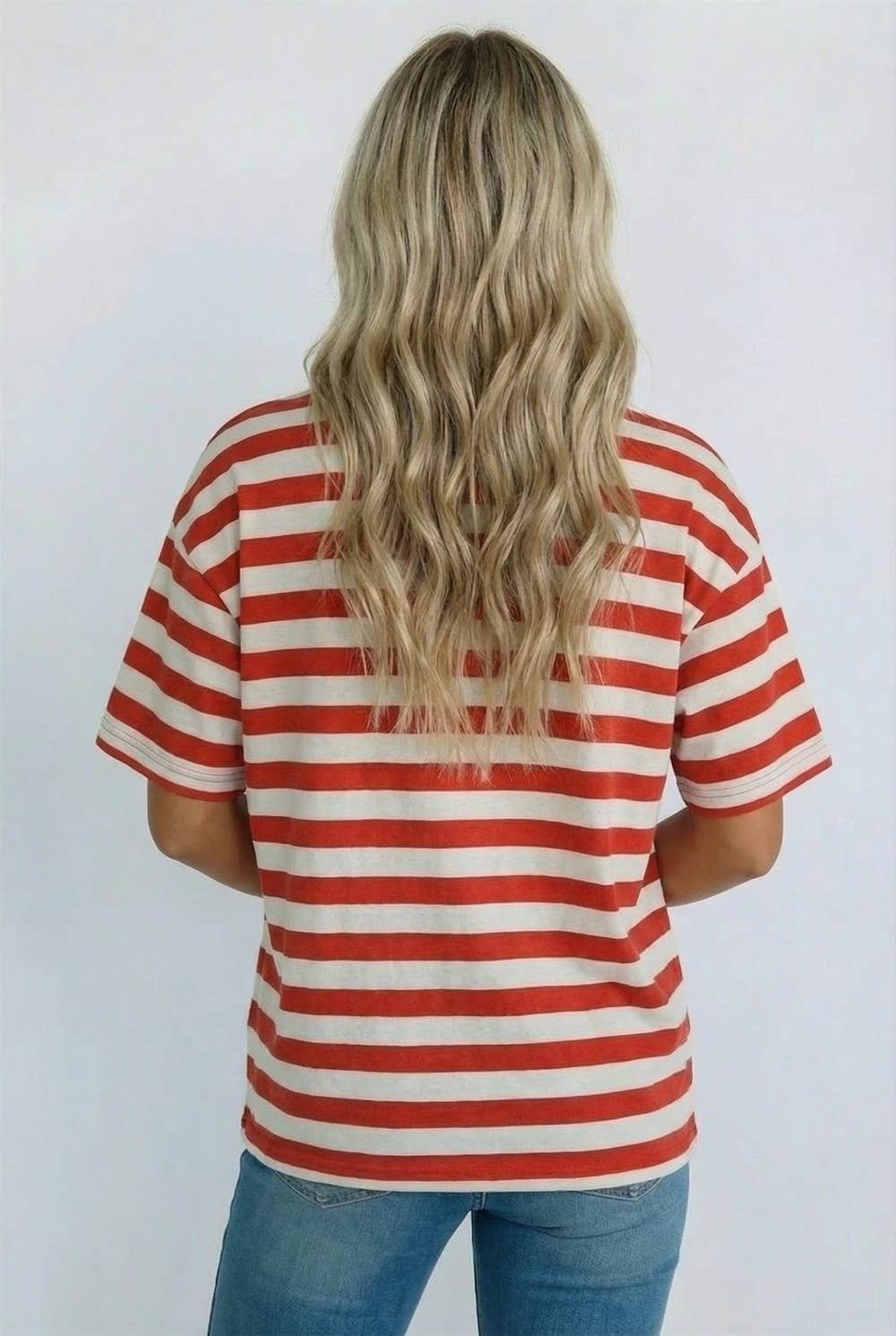 USA Oversized Tee- Curvy Size