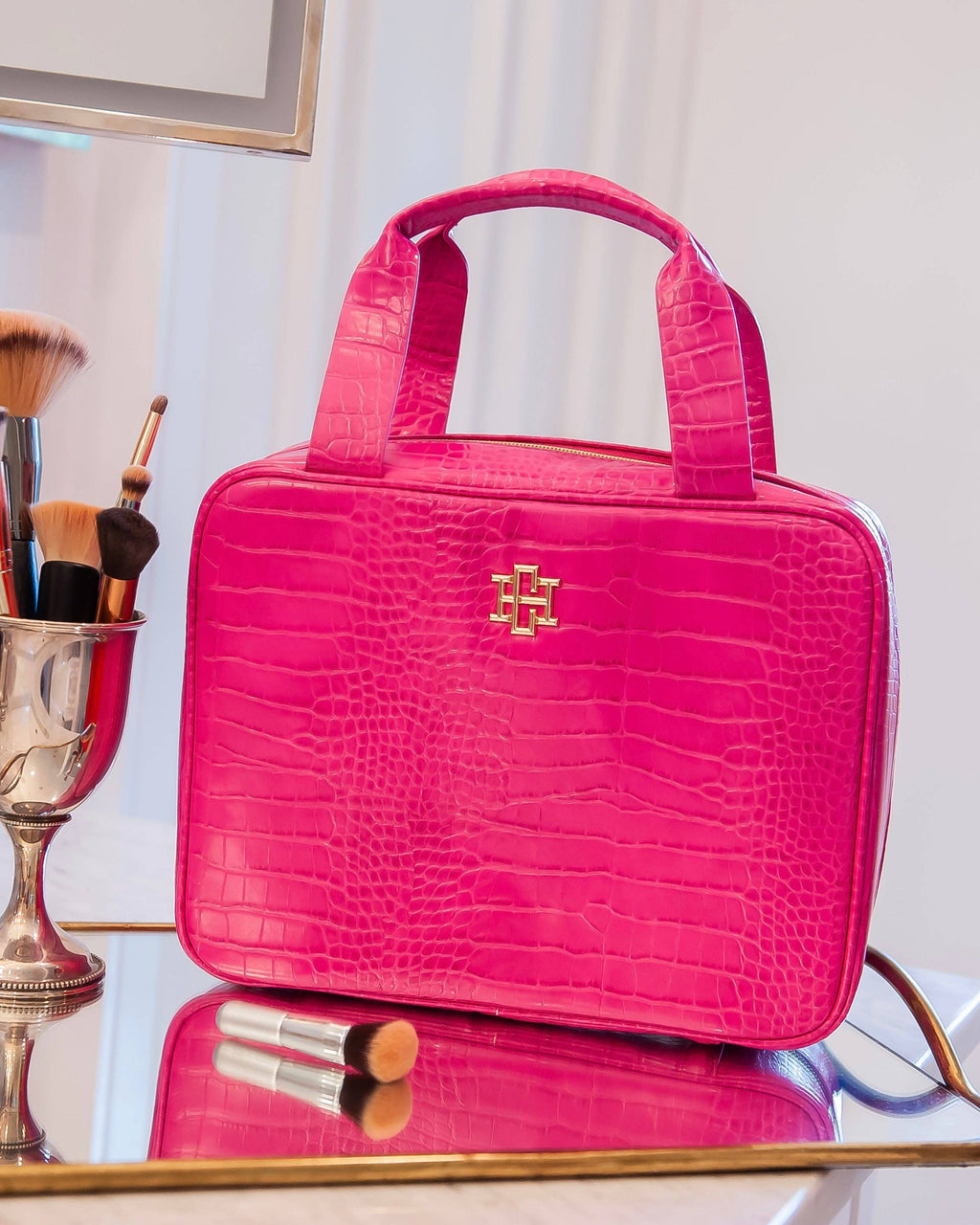 Caroline Hill- Punta Cana Large Case Hot Pink