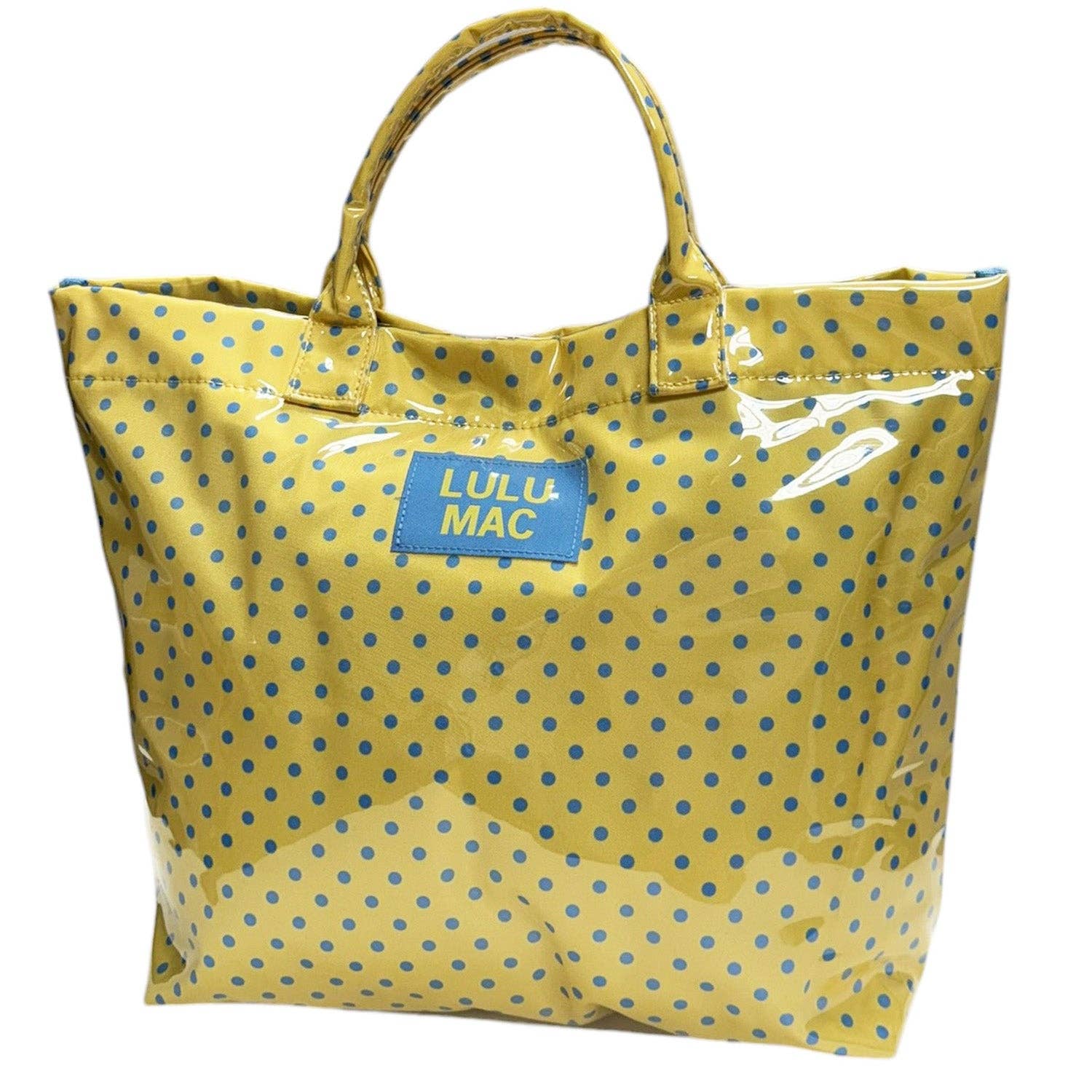 LM-Yellow/Blue Dot Tote Bag