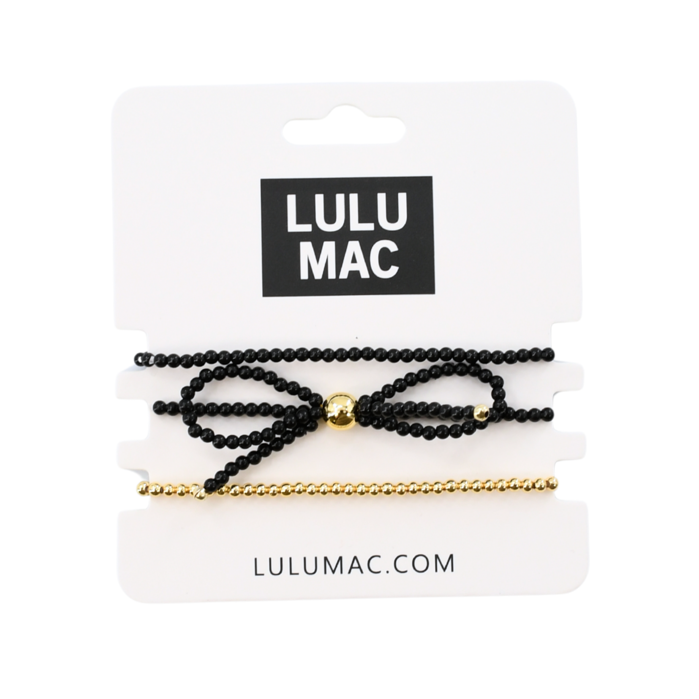 Lulu Mac Bow Bracelet- Black