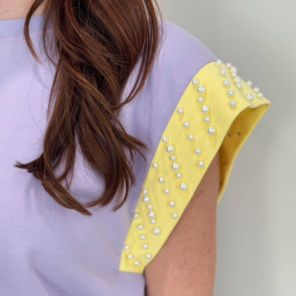Pastel Mardi Pearl Flutter Sleeve