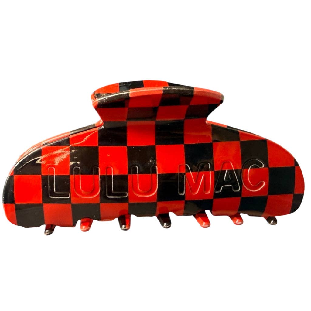 LM Hair Clip Checkered Red/Black