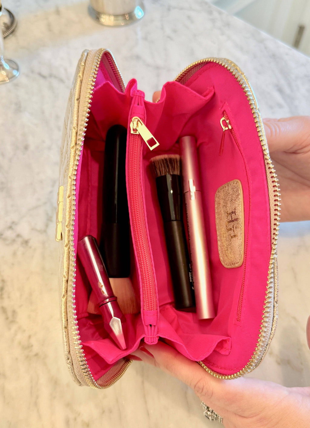 Caroline Hill Small Cosmetic Bag