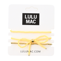 Lulu Mac Bow Bracelet Set- Yellow