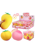 Jumbo 6Inch Peach Slime Filled TPR Squishy
