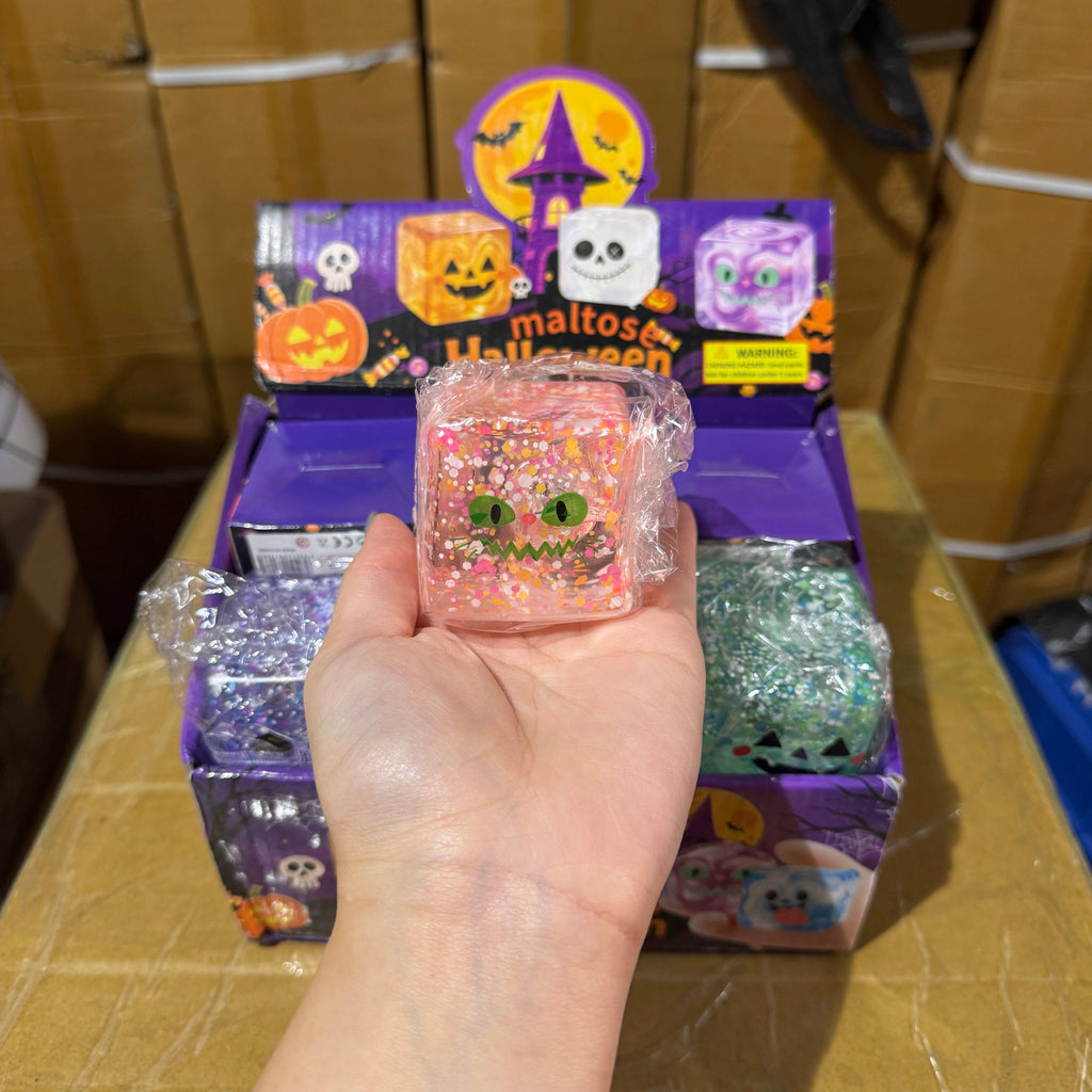 Light Up Halloween Cube