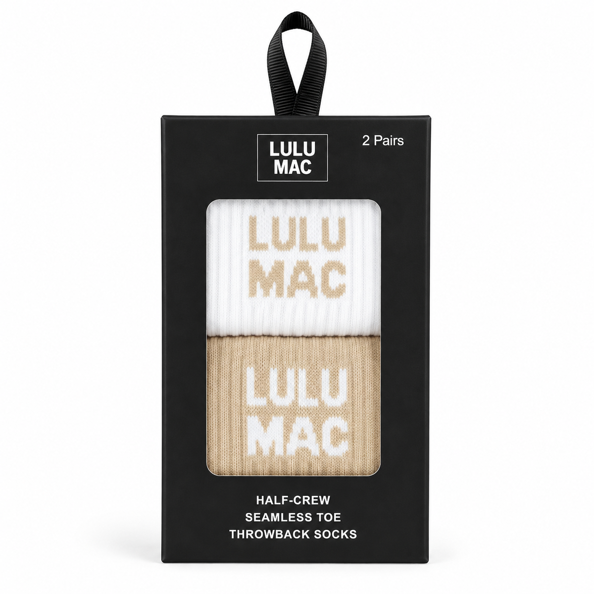 LM Socks 2 Pair Box- Beige