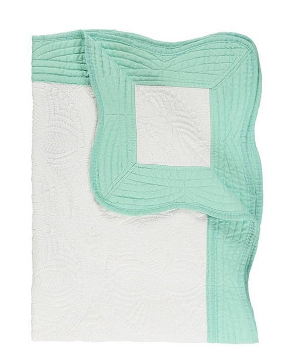 Heirloom Quilt - Baby Quilt Blanket with Monogram