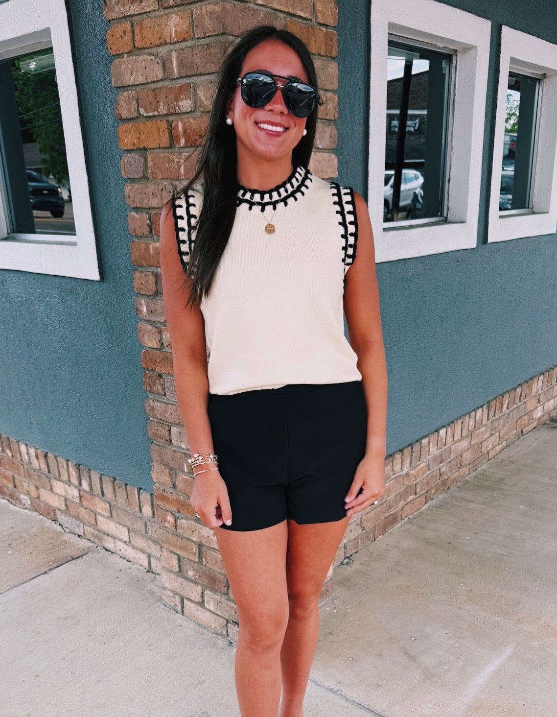 High Waist Tailored Shorts