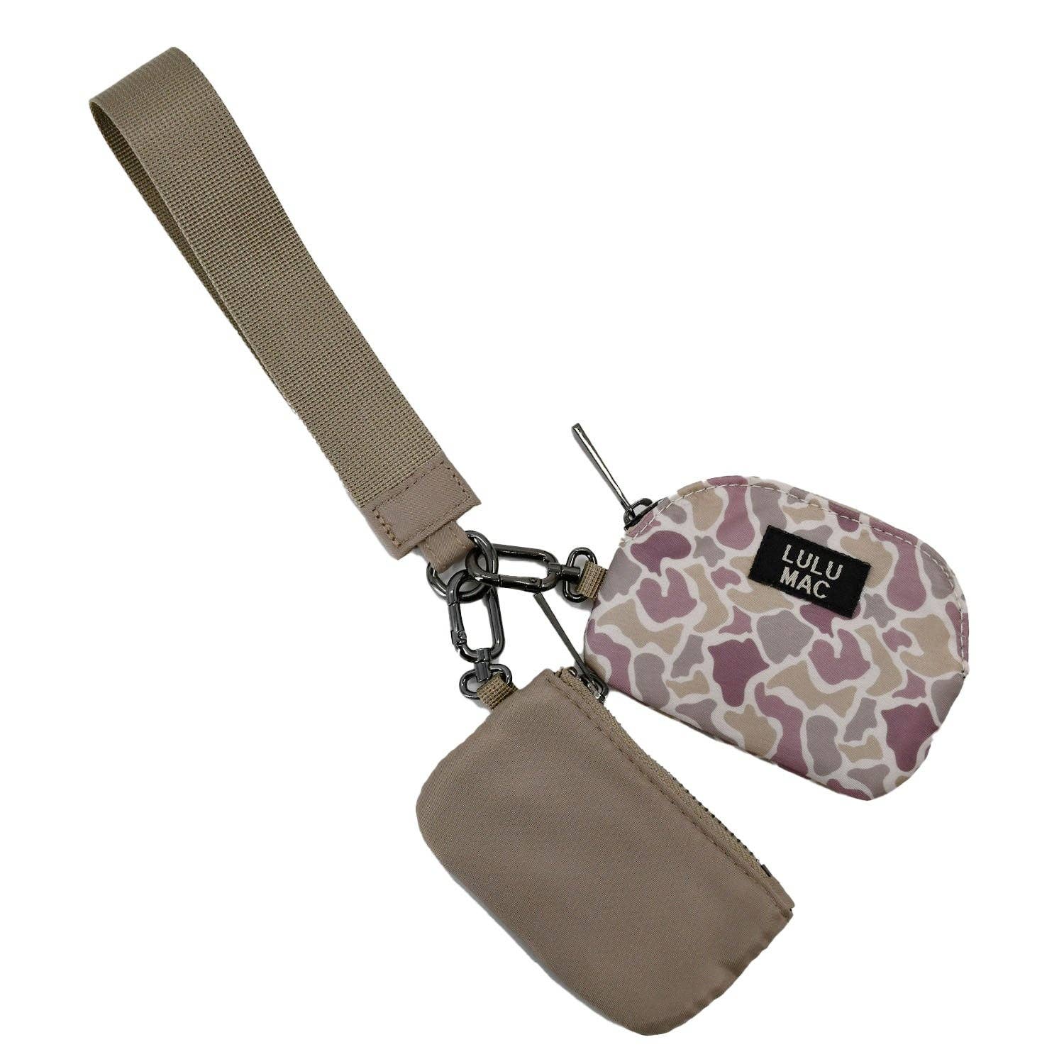 Camo/Beige Lulu Mac Wristlet
