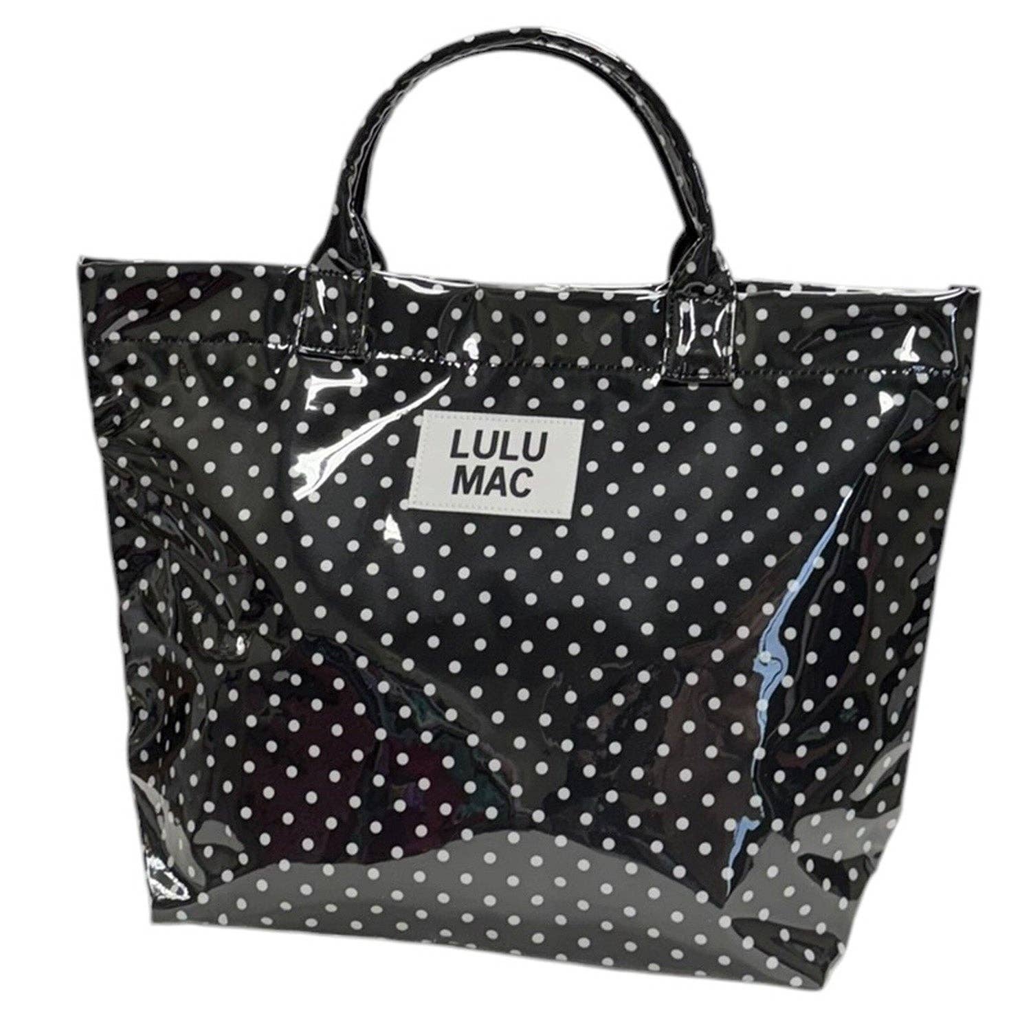 LM-Black/White Dot Tote Bag