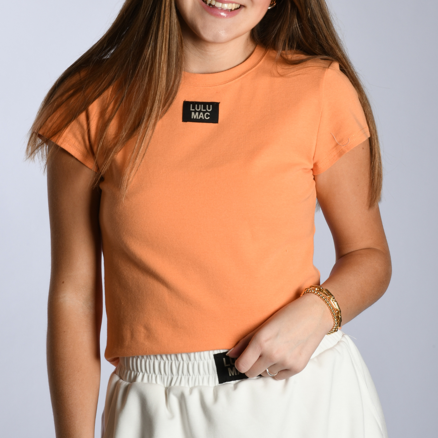 Lulu Mac Baby Doll Top- Cantaloupe