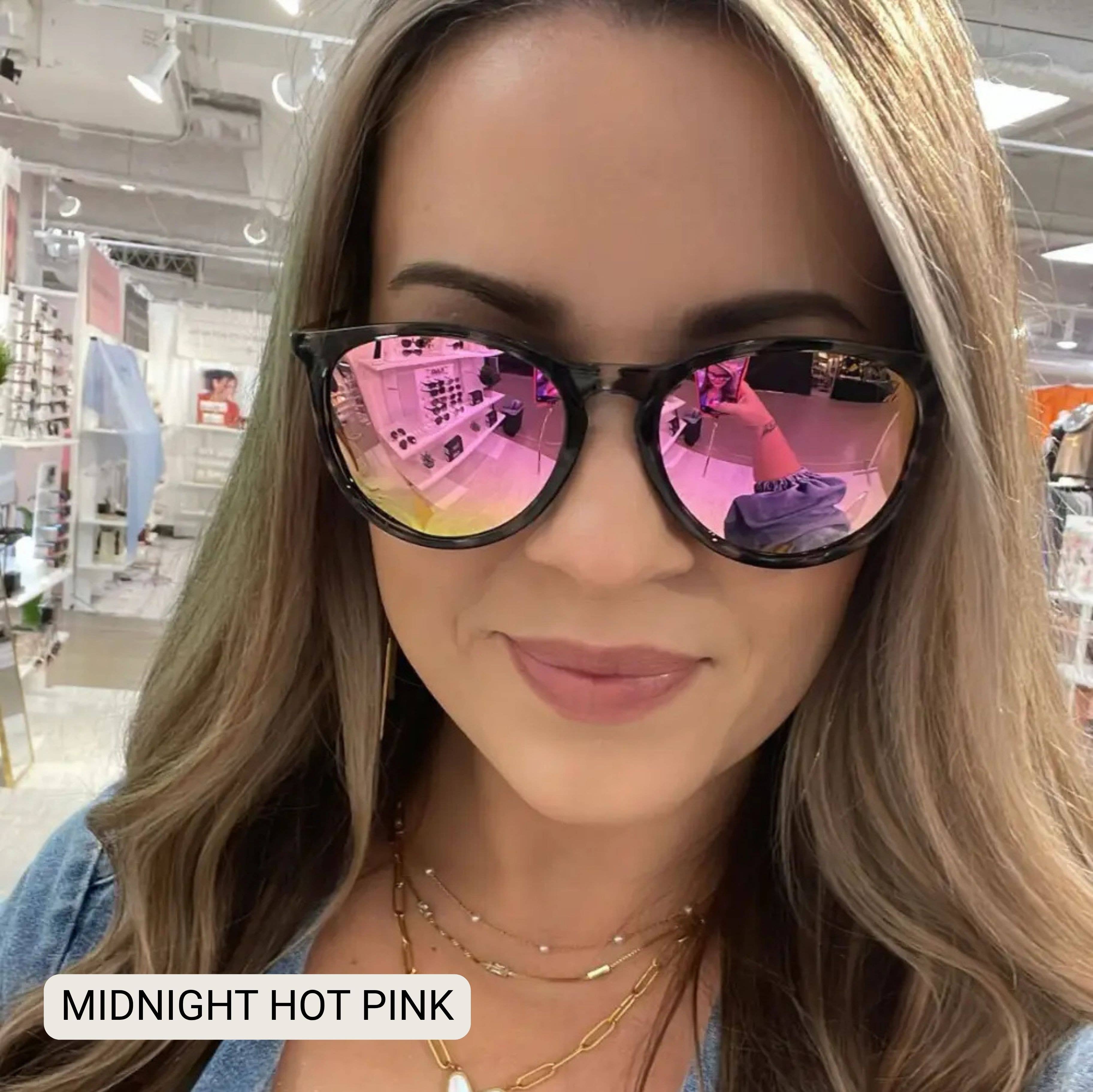 Midnight -Medium Horn Sunglasses