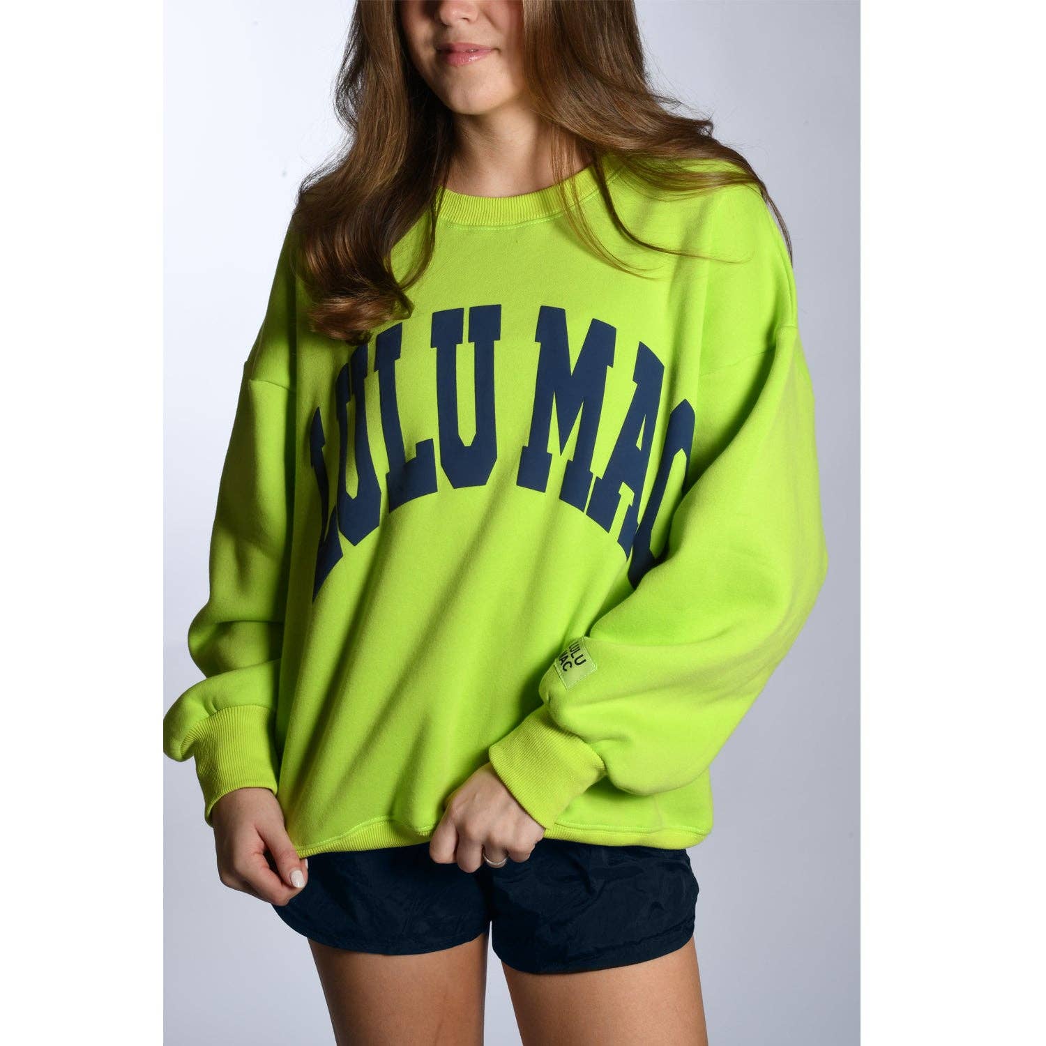 LM Chartruese/Deep Blue Puff Sweatshirt
