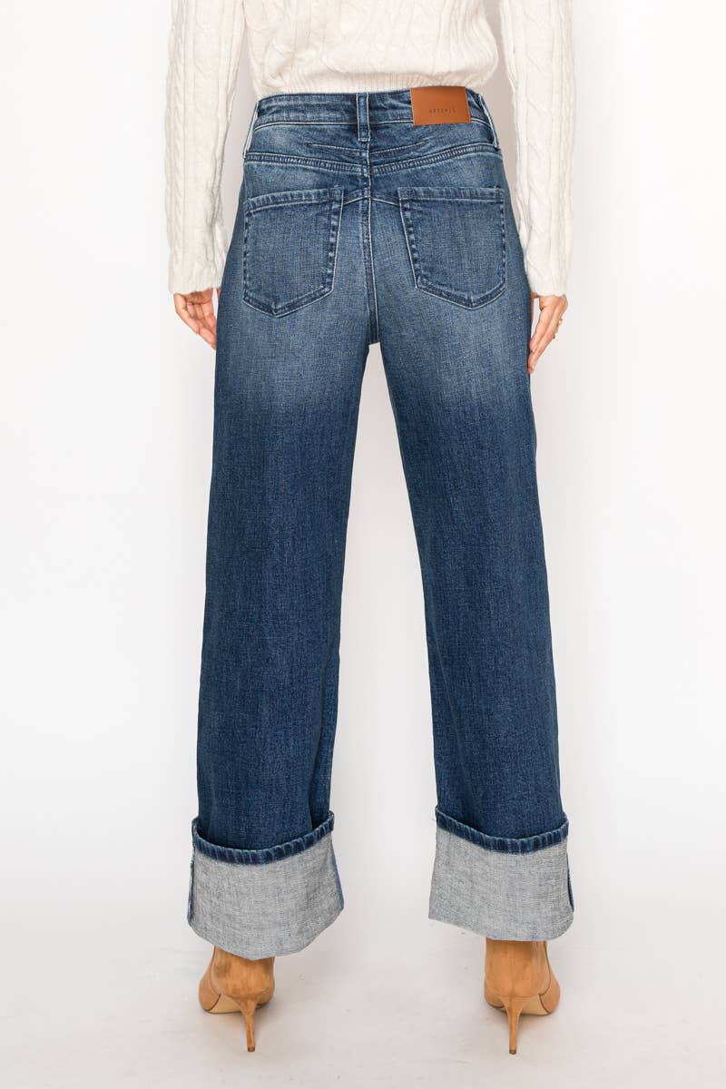 INSEAM TRANFORM TUMMY CONTROL HIGH RISE A-WIDE JEANS