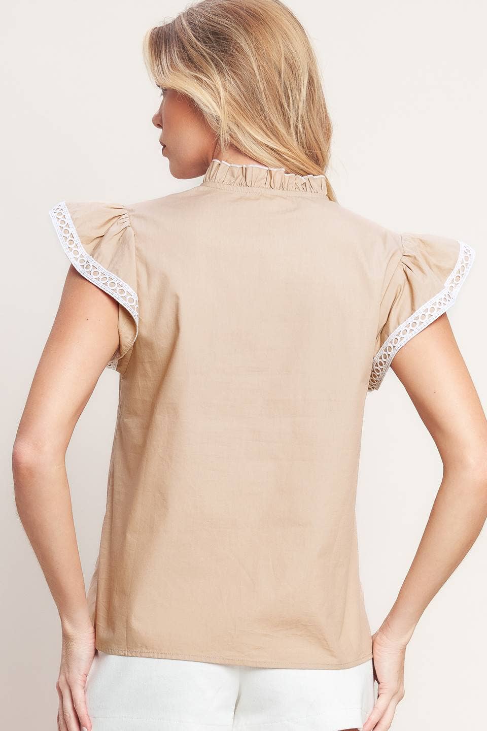 woven top Taupe
