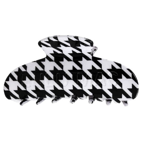 LM Hair Clip-Houndstooth