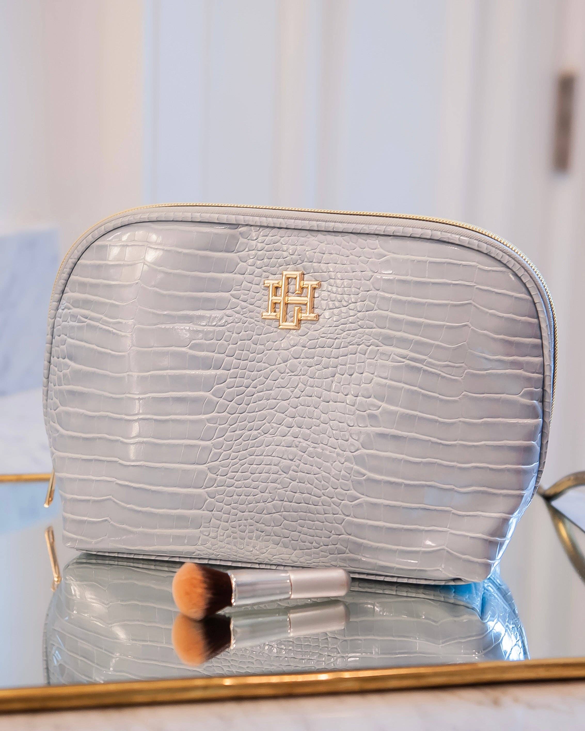 Caroline Hill- Capri Large Pouch Baby Blue