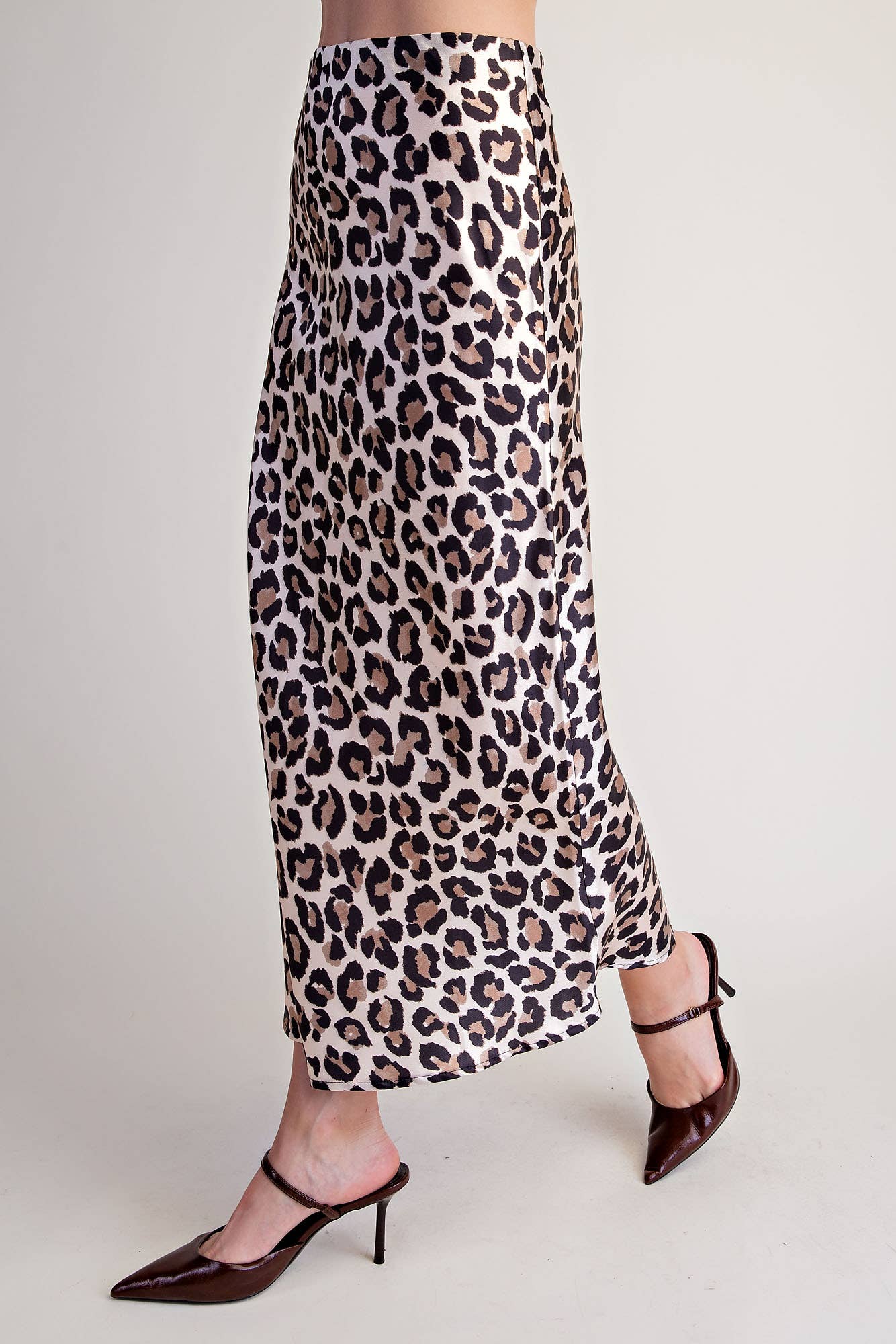 Animal Skirt High Waist Midi Length