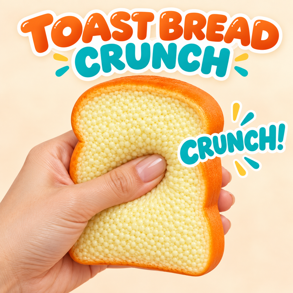 “Toast Bread Crunch” ASMR Squishy