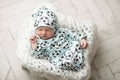 Soccer Baby Gown and Hat Set