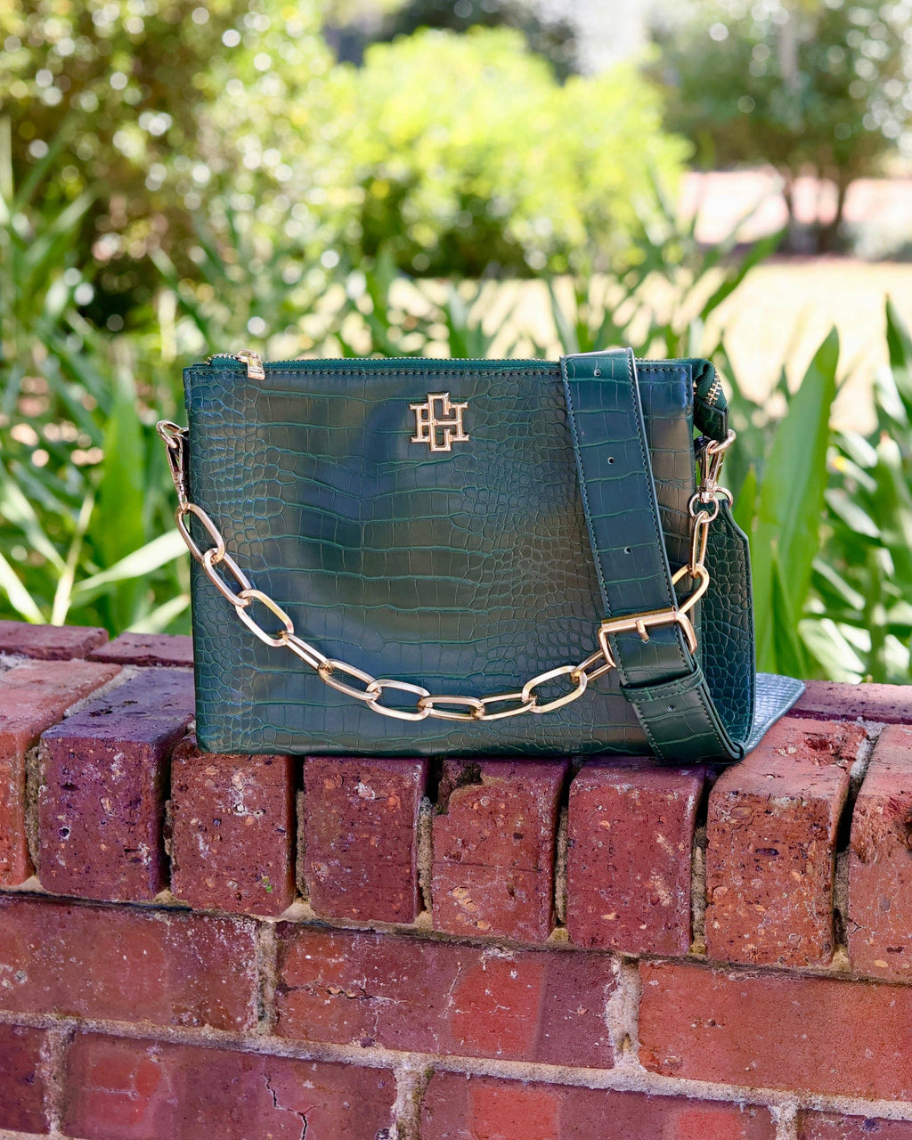 Caroline Hill- Ariana Crossbody Hunter Green