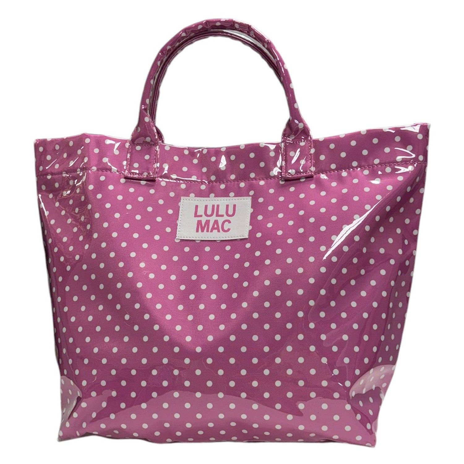 LM-Pink/White Dot Tote Bag