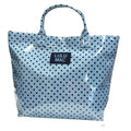 LM-Light Blue/Navy Dot Tote Bag