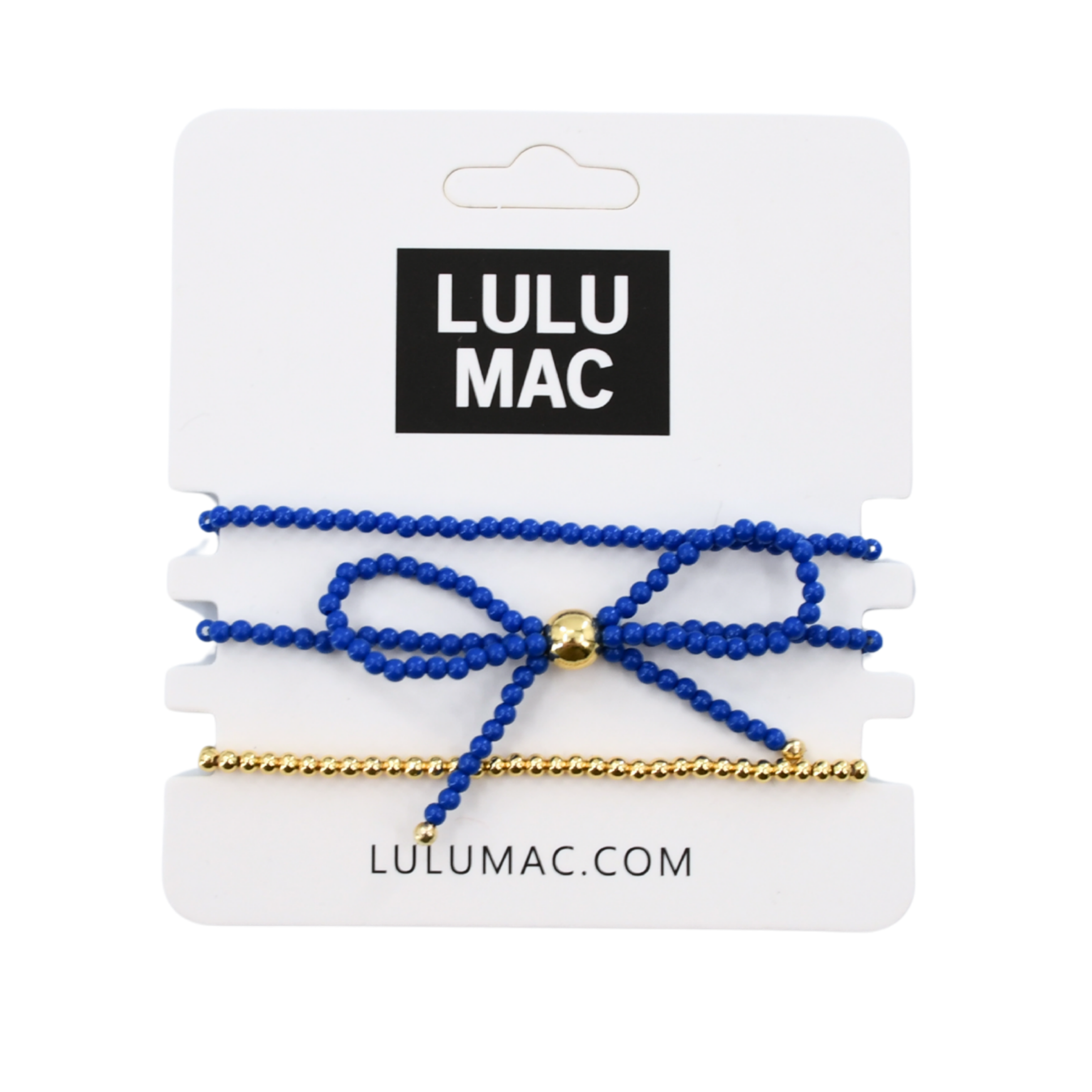 Lulu Mac Bow Bracelet Set- Royal Blue