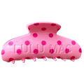 LM Hair Clip Pink/Hot Pink Dot