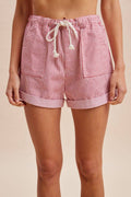 4th Of July Stripe Cotton Twill Shorts