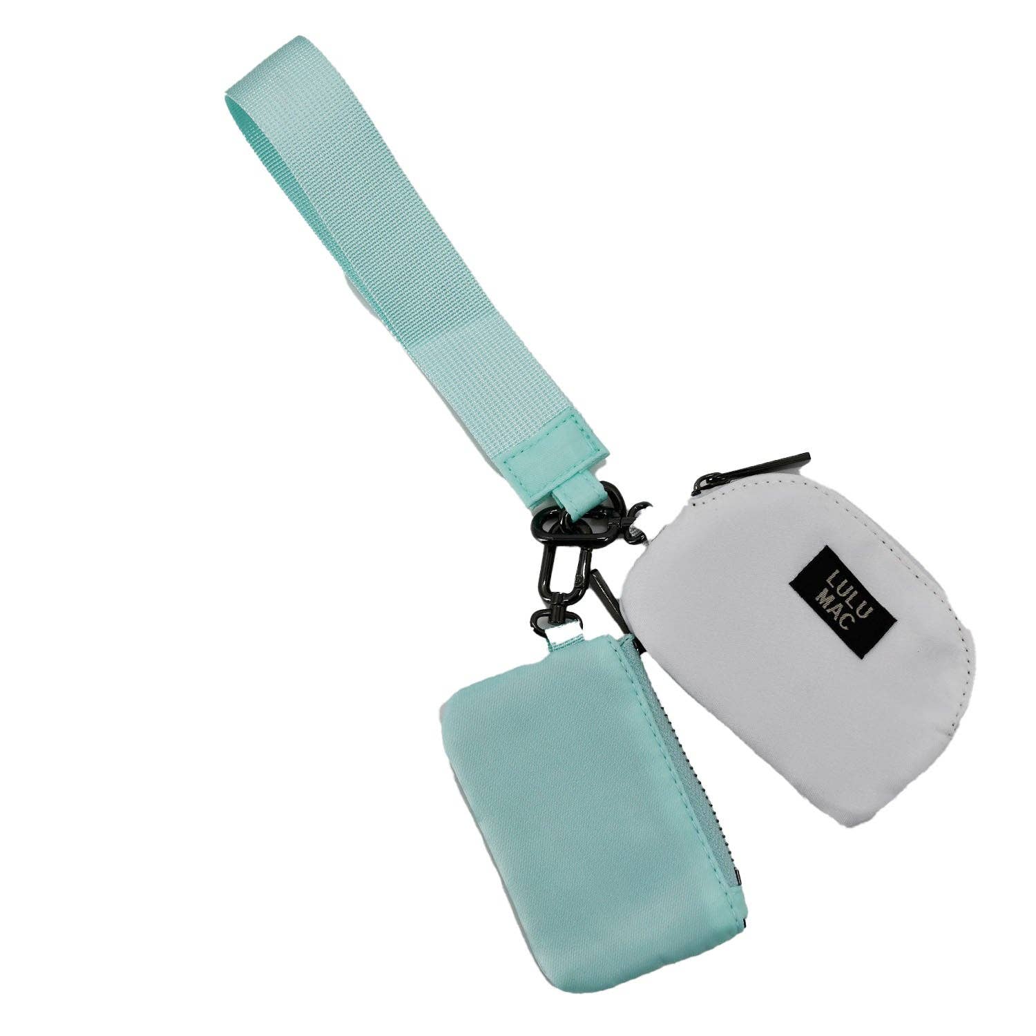 Mint/White Lulu Mac Wristlet