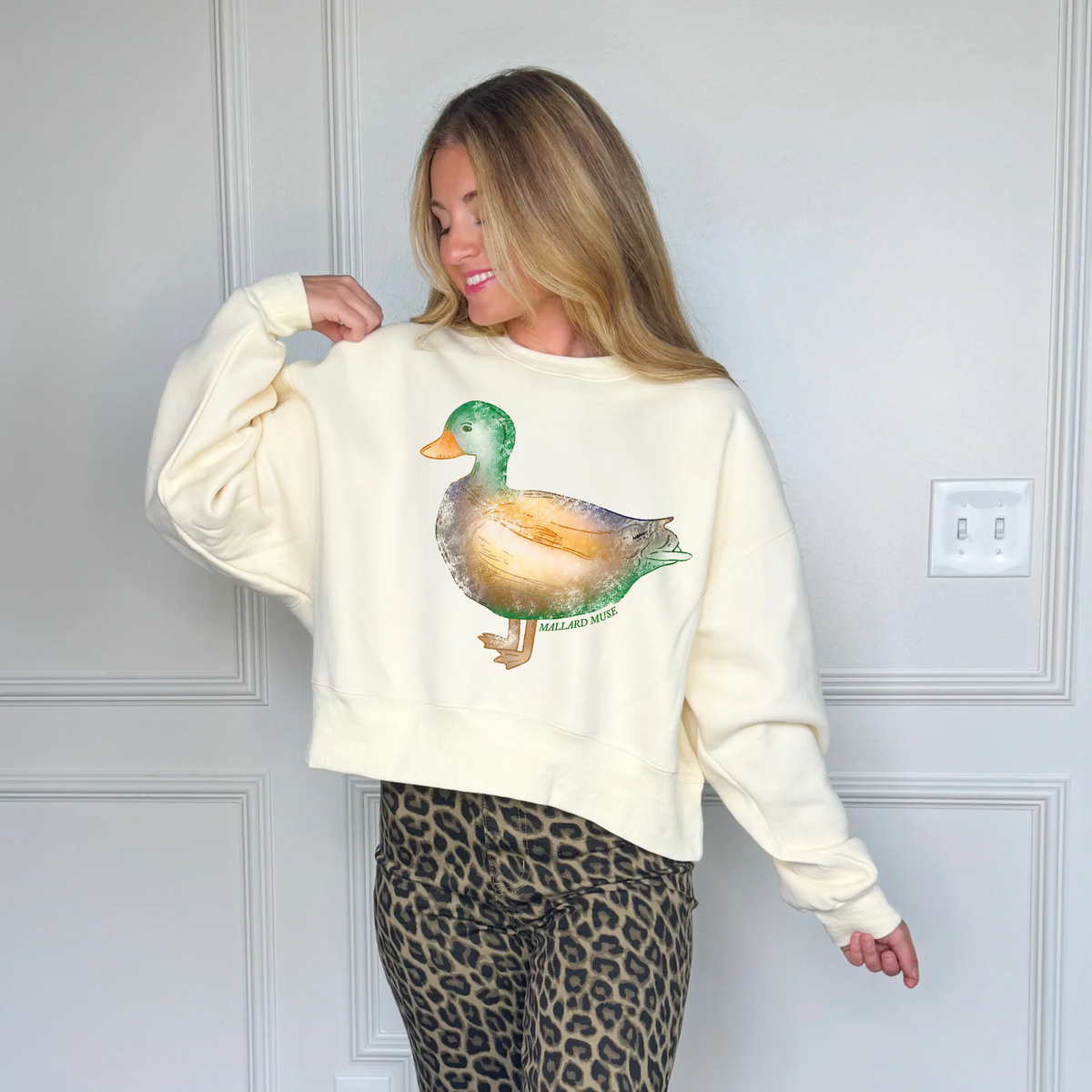 Mallard Muse Crop Sweatshirt