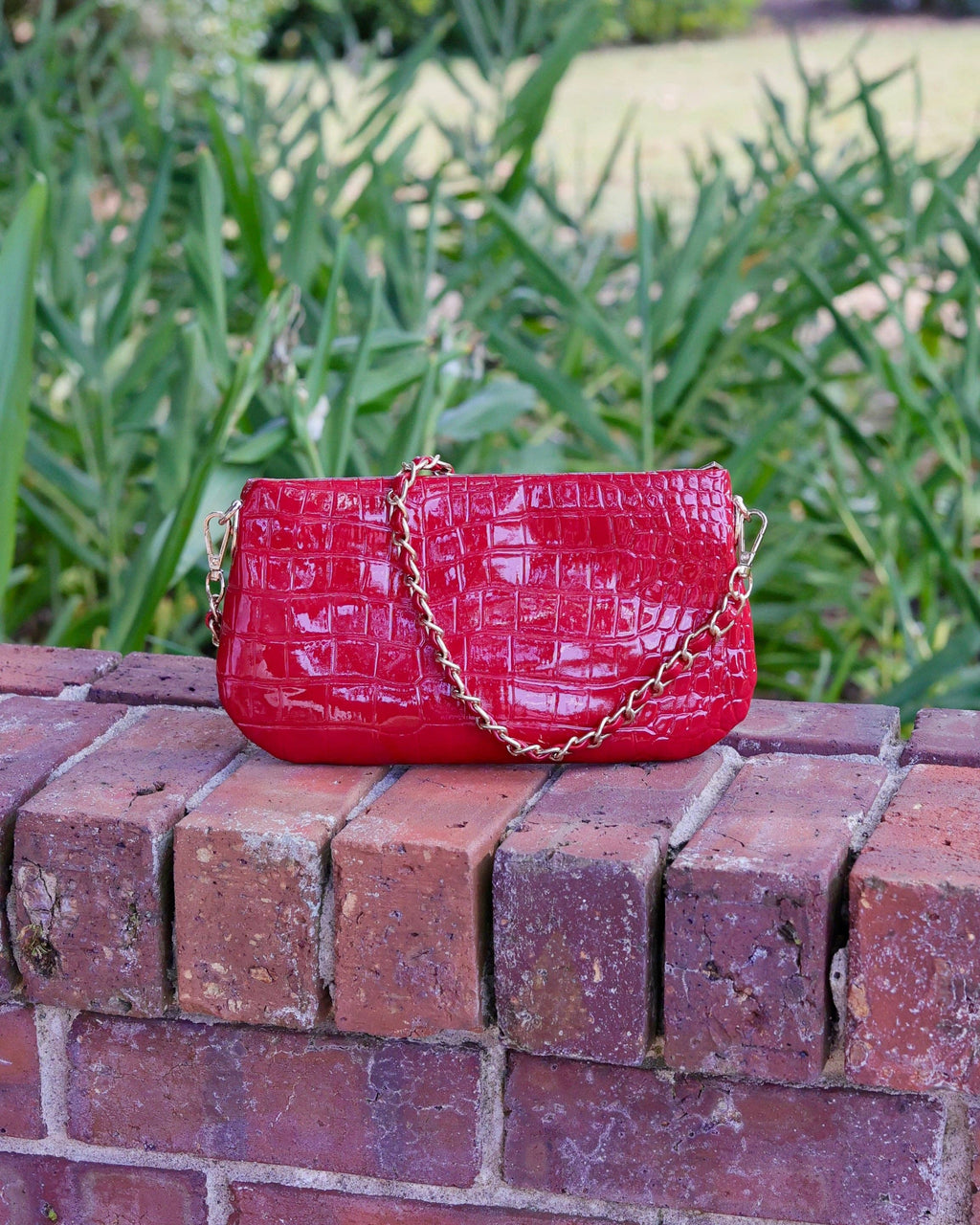 Caroline Hill- Livi Crossbody Red Patent