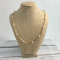Pearl chain link necklace 