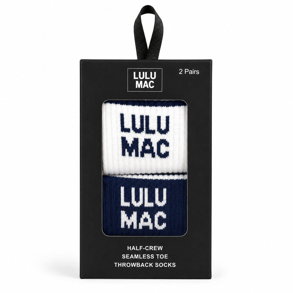 LM Socks 2 Pair Box- Navy