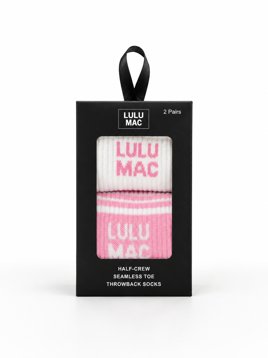 LM Socks 2 Pair Box- Light Pink