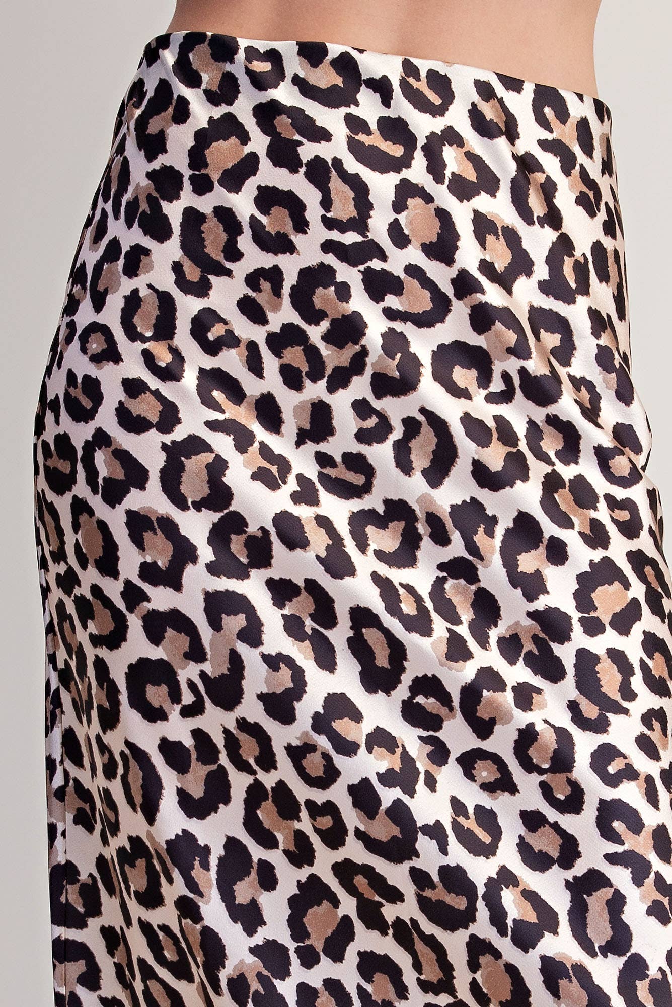 Animal Skirt High Waist Midi Length